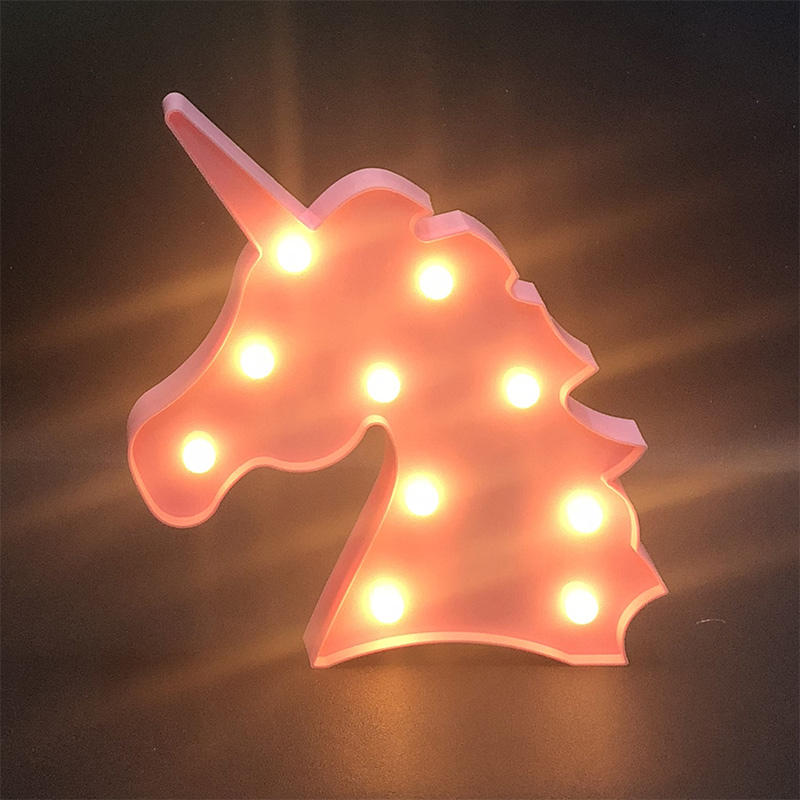 3d unicorn led night light 8