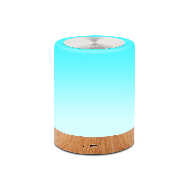 MDNL0022-Красочный креативный деревянный светодиодный зарядный ночник