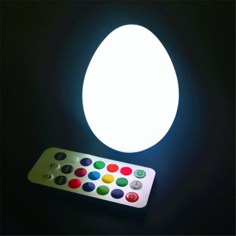 MDNL0016-Красочный ночник с пультом дистанционного управления атмосферой в форме яйца