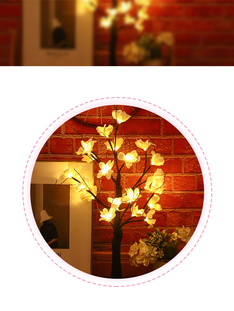 led rose tree usb decorative night light 8